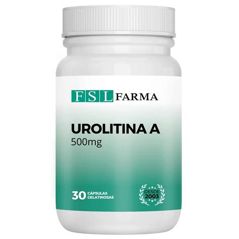 Urolitina A Para Que Serve - Urolitina A 500mg 30 Cápsulas | FSL FARMA