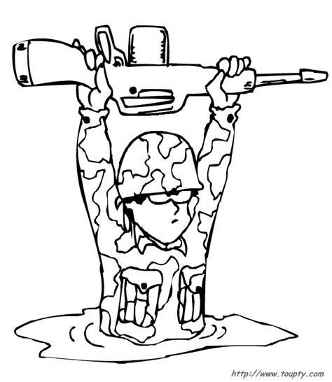 Dessins De Soldats Colorier Coloriages Gratuits