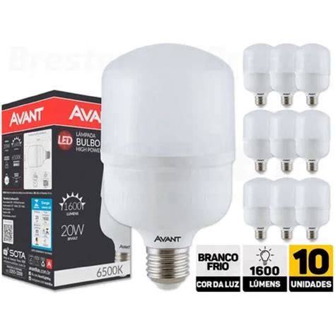 Kit L Mpadas De Led Bulbo W E Branco Frio K Avant Shopee