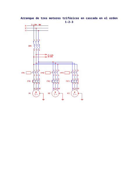 Docx Arranque De Tres Motores Trif Sicos En Cascada En El Orden