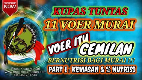 PART 1 KUPAS TUNTAS ISI 11 VOER MURAI BATU EDISI VOER CEMILAN MURAI