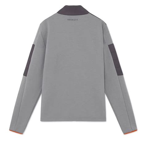 Hackett Aston Martin Sport Full Zip Sweatshirt Grey Dressinn