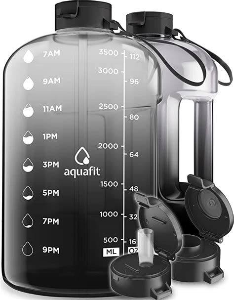 Amazon Aquafit Gallon Water Bottle With Time Marker Oz