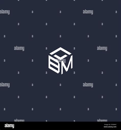 Bm Initial Hexagon Logo Design Inspiration Stock Vector Image Art Alamy