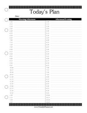 15 Minute Daily Planner Printable