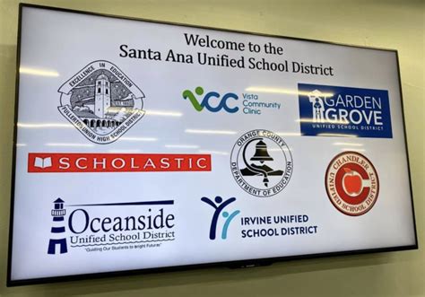 Santa Ana Unified School District E-blast for Dec. 13 to 19, 2019