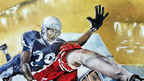 Football Wall Art Oil Painting NFL Oil Painting on Canvas | Etsy