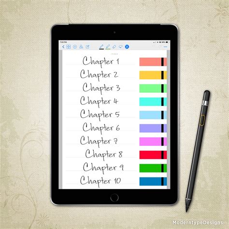 Digital Notebook Planner – Moderntype Designs