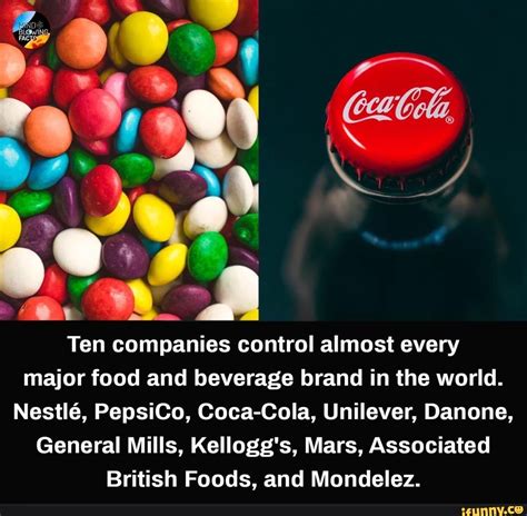 Old Ten Companies Control Almost Every Major Food And Beverage Brand