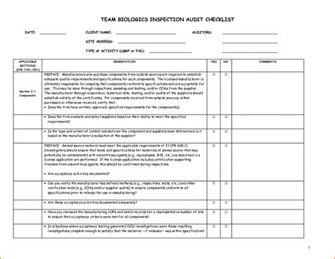 Factory Acceptance Test Template