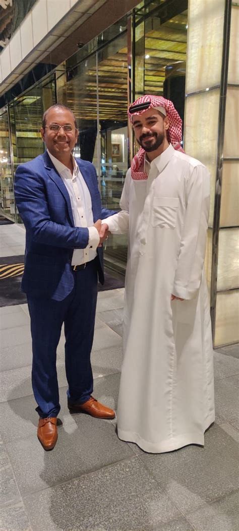 Co Founder And Md Of Corcom Meet Royal Highness Prince Saud Bin Mishal