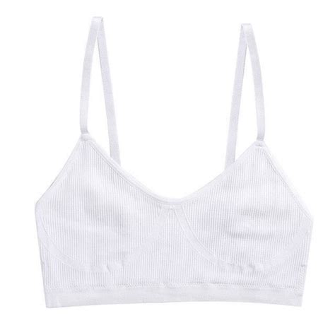 Soutien Gorge Sans Couture Pour Femmes Streetwear Dos Nu Sexy Camisole Sport Lingerie White