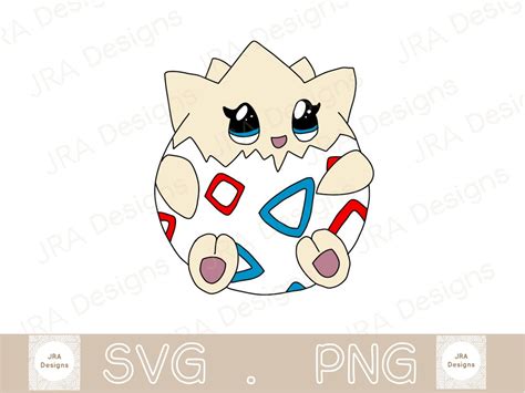 Togepi Svg Png Pokemon Svg Cricut Cut File Etsy