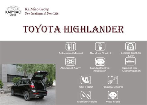 Toyota Highlander Liftgate Recall