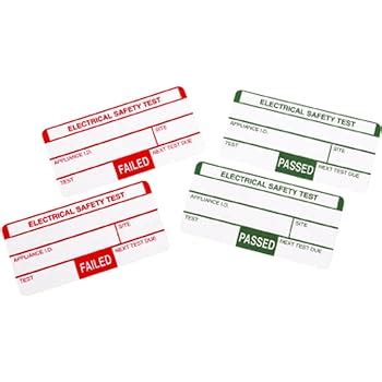 Electrical Safety Test Passed Labels Mm X Mm Price Per Pack Of