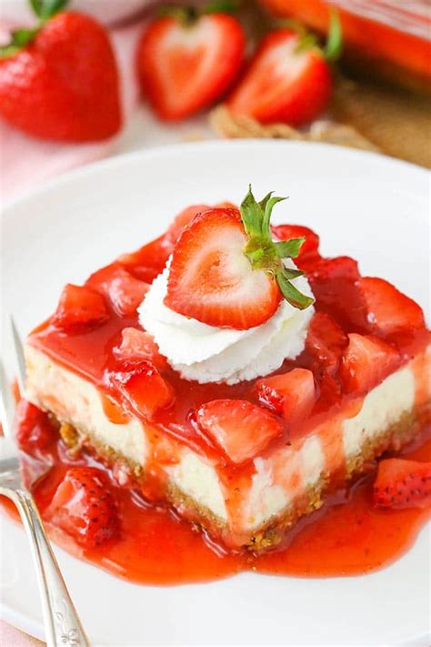 Easy Strawberry Cheesecake Life Love And Sugar