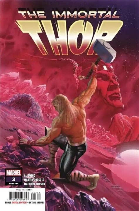 Immortal Thor 3 Marvel Comics Alex Ross Regular Cover Near Mint EBay