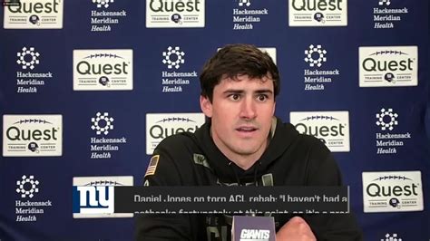 New York Giants quarterback Daniel Jones talks about his recovery from ...