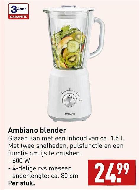 Ambiano Blender Aanbieding Bij Aldi