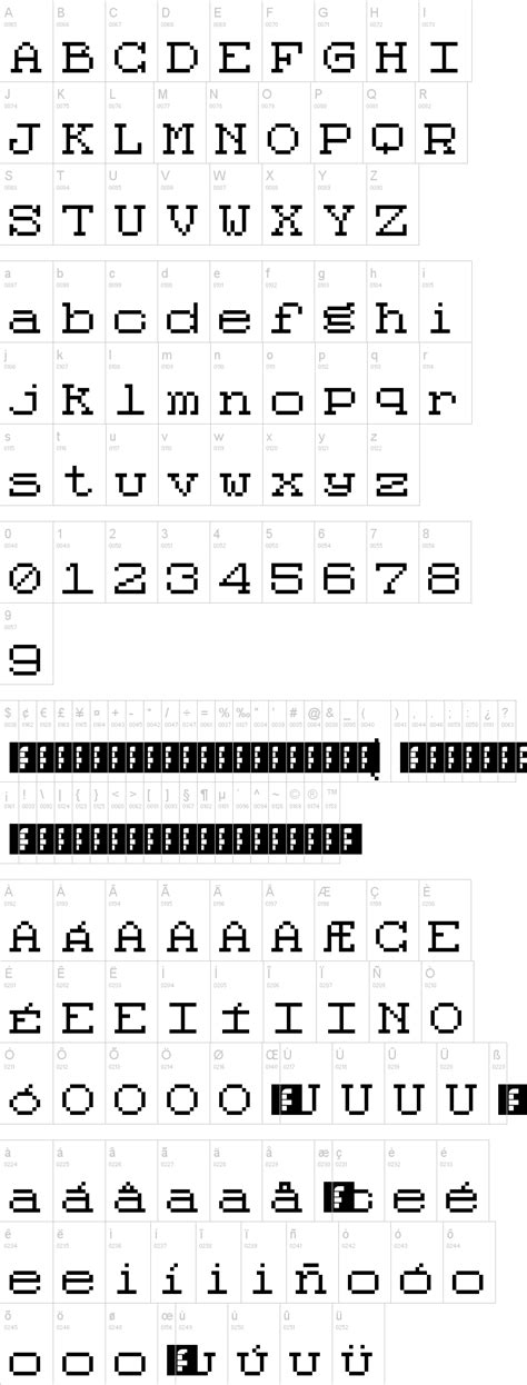 Code 8x8 Font | dafont.com