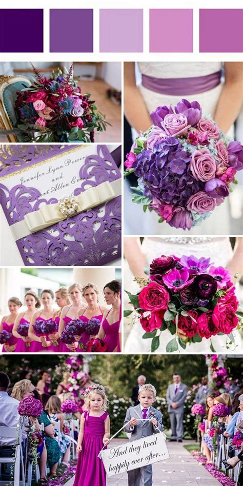 Purple And Pink Wedding Color Scheme