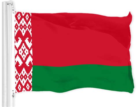 G128 Belarus Belarusian Flag 3x5 Ft Liteweave Pro Series Printed 150D ...