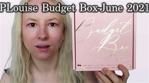 PLouise Budget Box Unboxing June 2021 A Decent Box YouTube