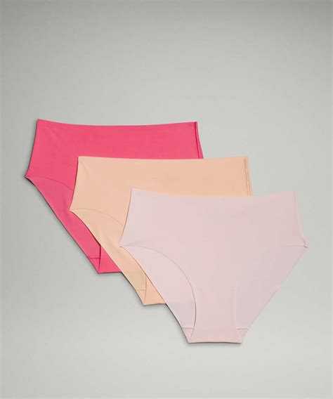 Lululemon Invisiwear High Rise Bikini Underwear Pack Lip Gloss