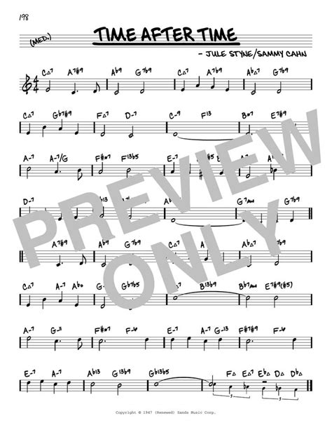 Sammy Cahn Time After Time Arr David Hazeltine Sheet Music Notes