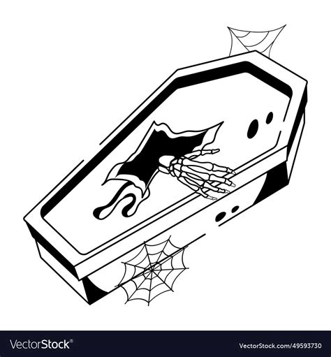 Coffin Royalty Free Vector Image - VectorStock