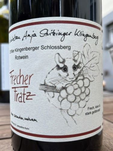 Weinbau Stritzinger Frecher Fratz Klingenberger Schlossberg Rotwein