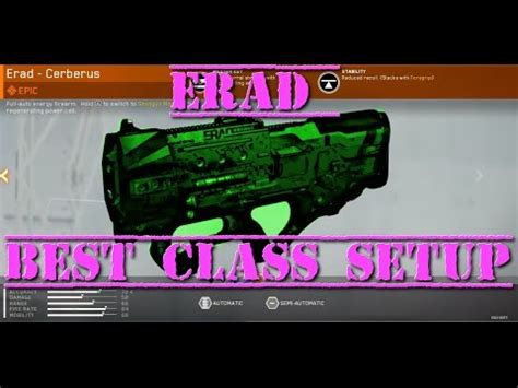 ERAD Best Class Setup Call Of Duty Infinite Warfare CLASSYCOD YouTube