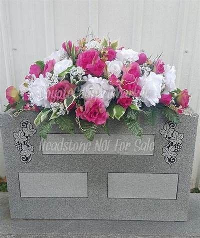 Spring Headstone Saddle Summer Headstone Saddle Blue Etsy Cemetery