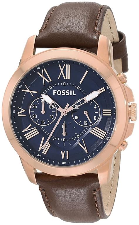 Shoptagr Fossil Men S Fs Grant Stainless Steel Watch With Brown