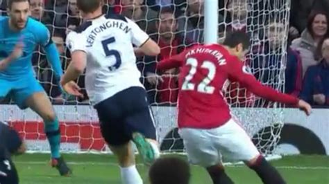 Manchester United vs. Tottenham goal highlights: Mkhitaryan scores ...