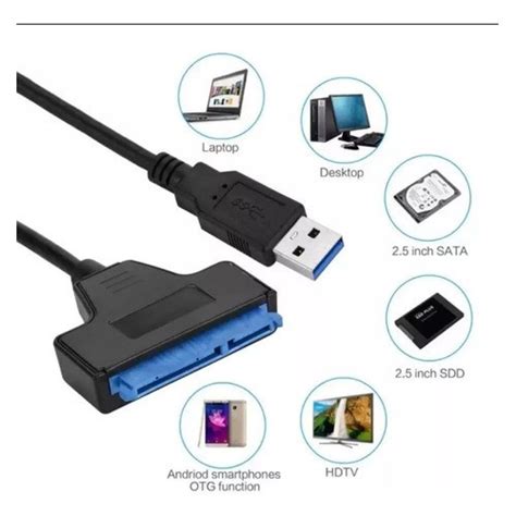 Cabo Adaptador Usb 3 0 Para Sata iii Hd Externo ssd em Promoção na