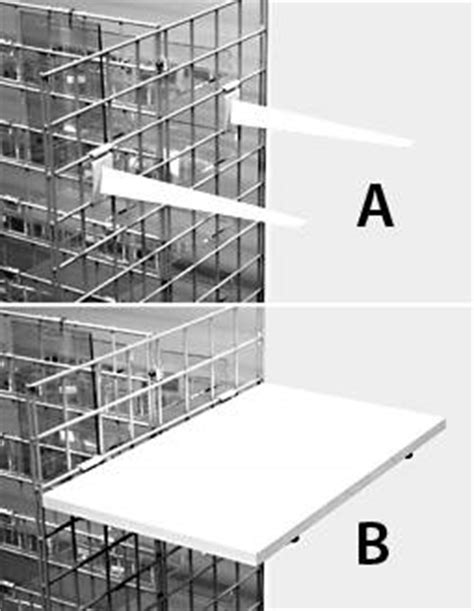 14″ Gridwall Shelves And Brackets