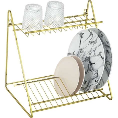 A Glam Gold Dish Drying Rack For The Wall Or Beside The Sink Artofit