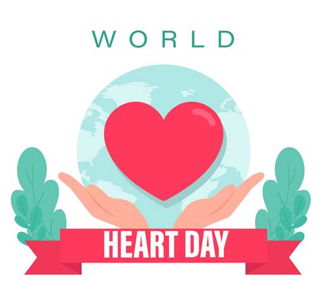 Vector illustration World Heart Day Background 6041367 Vector Art at ...