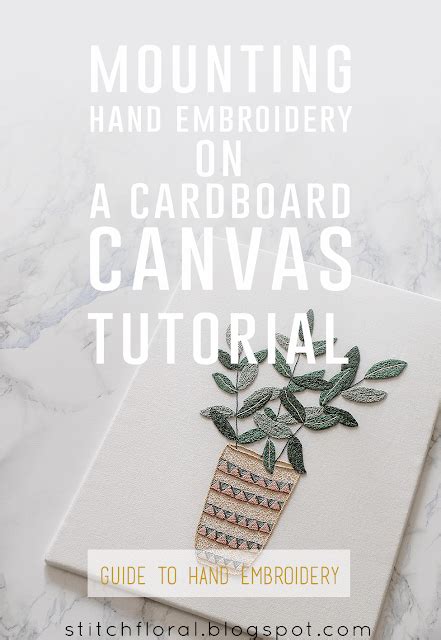 How To Mount Hand Embroidery On To A Canvas Frame Needle Work