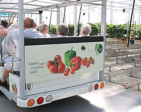 Mit dem E Bus im Erdbeerhaus Gemüsebau Steiner