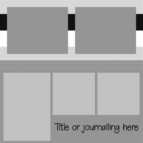 Free Digital Scrapbook Layout Template To Create Your Own Unique Pages