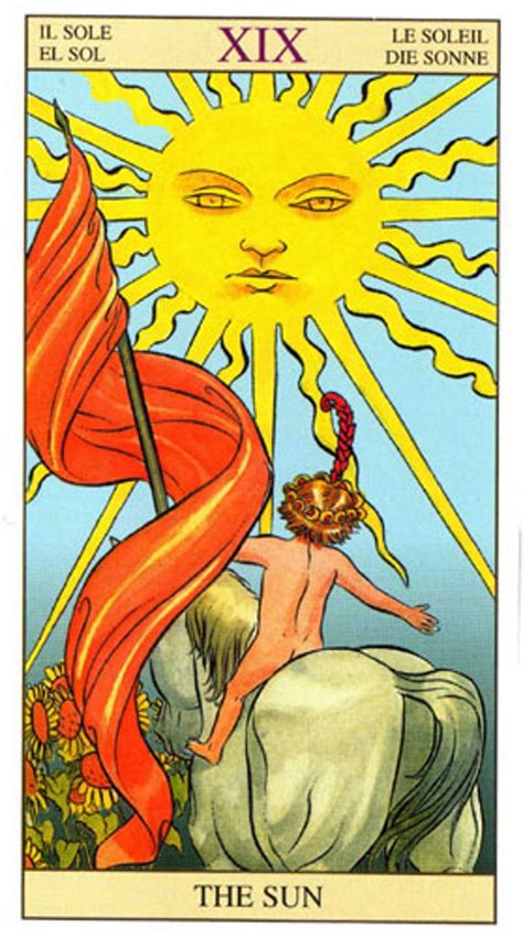 19 El Sol Tarot Nueva Visión Tarot Tarot cartas Tarot arcanos