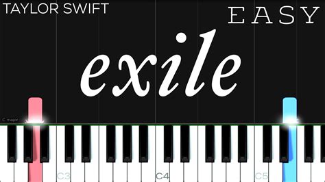 Taylor Swift - exile ft. Bon Iver | EASY Piano Tutorial Chords - Chordify