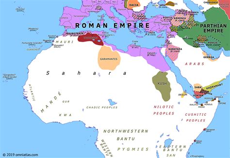 Tacfarinas War Historical Atlas Of Northern Africa Ad Omniatlas