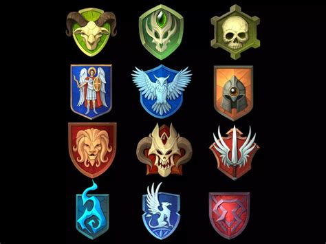 Rpg Guilds Badges D Icons Unity Asset Store