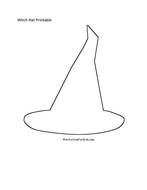 Witch Hat Template Download Printable Pdf Templateroller