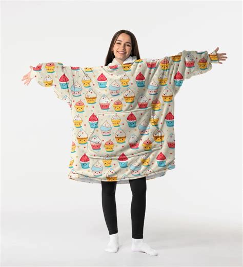 Muffins Pattern Huggie Blanket Official Store