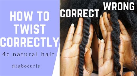 How To Twist Natural Hair Properly For Twist Outs YouTube