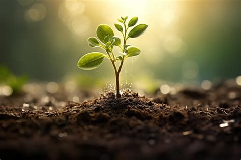 Planta De Sementes Plantando Plantas Em Crescimento Na Natureza Foto